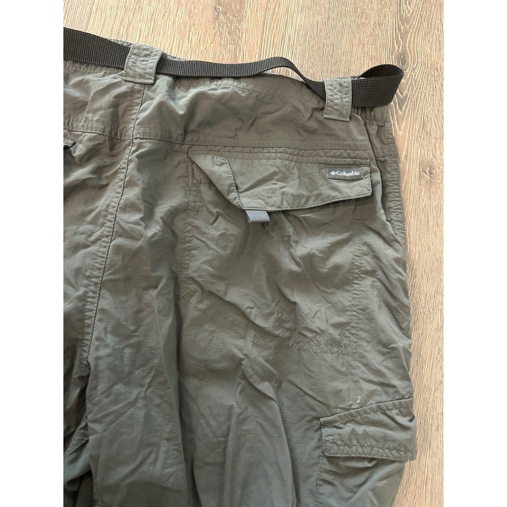 Columbia Silver Ridge Convertible Cargo Pants Mens 38x30 Green Hiking Trail Zip - Picture 9 of 12